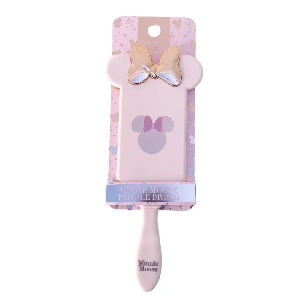 Disney Womens Multicolor Minnie Mouse Rubber Handled Paddle Hair Brush One Size